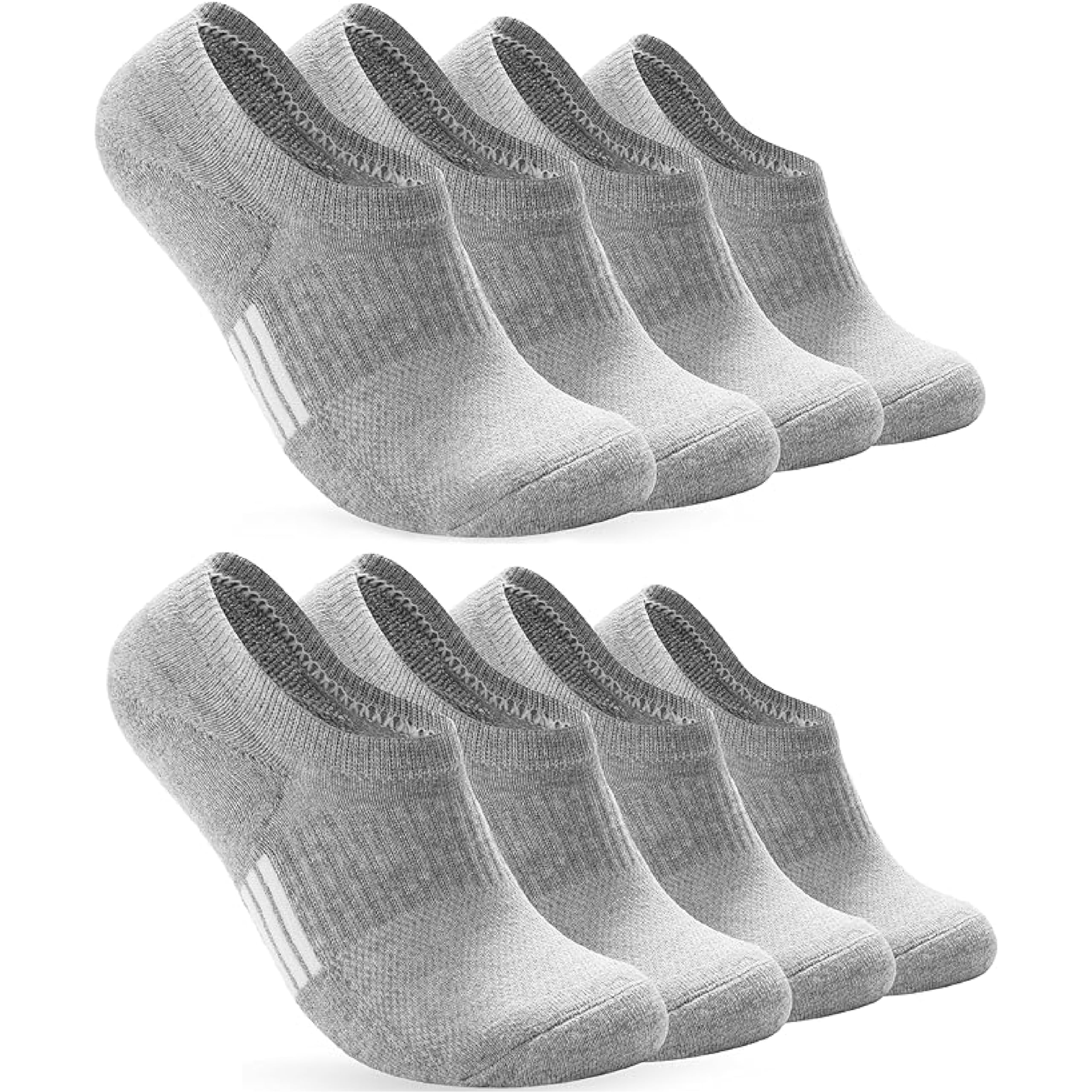 Eedor No Show Socks for Women & Men (Unisex) - Athletic Non Slip & Low Cut Invisible Socks - Soft & Stretchable Cotton B